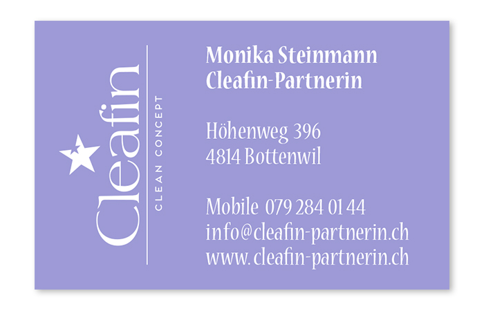 Cleafin-Partner Monika Steinmann 4814 Bottenwil